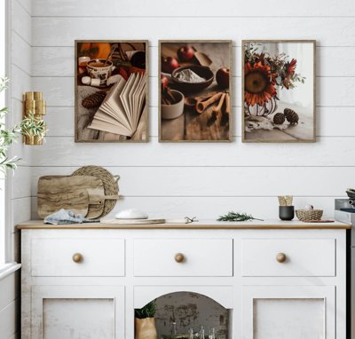 File gốc in ấn File tranh bộ nhiều tấm in nhà hàng khách sạn tối giản A1170 chất lượng vượt trội