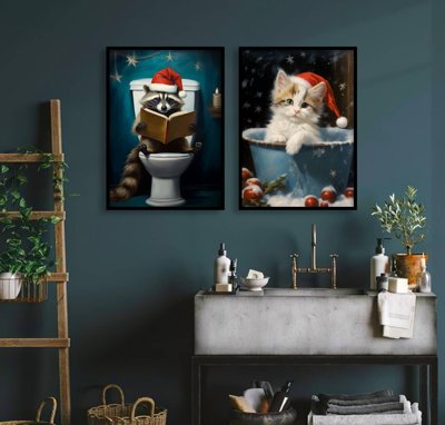 File in trần File tranh bộ nhiều tấm in nhà hàng khách sạn tối giản A1176 (bản gốc) phong cảnh