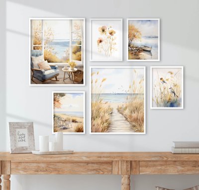 File tranh File tranh bộ nhiều tấm in nhà hàng khách sạn tối giản A1178 (gốc) chủ đề con người