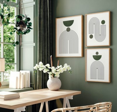 Download file File tranh bộ nhiều tấm in nhà hàng khách sạn tối giản A1186 (chất lượng in ấn)