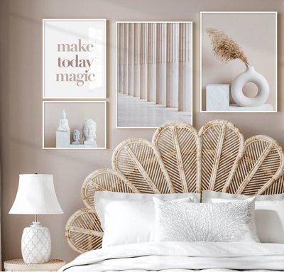 File tranh File tranh bộ nhiều tấm in nhà hàng khách sạn tối giản A1218 (gốc) chủ đề trừu tượng