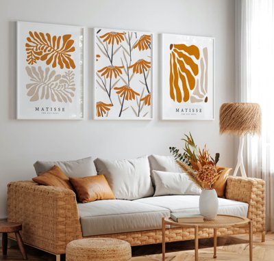 File gốc File tranh bộ nhiều tấm in nhà hàng khách sạn tối giản A1237 (phong cách) châu Âu