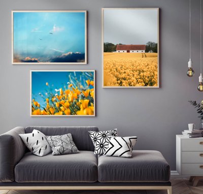 Tải file File tranh bộ nhiều tấm in nhà hàng khách sạn tối giản A1309 (gốc) làm tranh treo tường