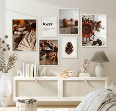 File tranh in mica File tranh bộ nhiều tấm in nhà hàng khách sạn tối giản A1323 (độ phân giải cao)