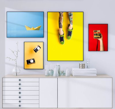 Mua file tranh gốc File tranh bộ nhiều tấm in nhà hàng khách sạn tối giản A1334 tại Filetranh.com