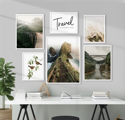 Tải file File tranh bộ nhiều tấm in nhà hàng khách sạn tối giản A1350 (gốc) làm file thiết kế