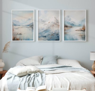 Download file gốc File tranh bộ nhiều tấm in nhà hàng khách sạn tối giản A1357 (in mica) logo