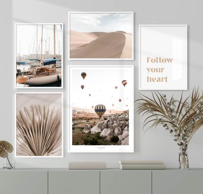 File tranh File tranh bộ nhiều tấm in nhà hàng khách sạn tối giản A1377 (bản gốc) treo quán cafe