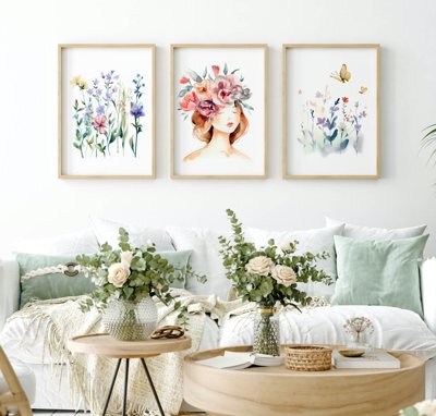 File in trần File tranh bộ nhiều tấm in nhà hàng khách sạn tối giản A1406 (bản gốc) 5D