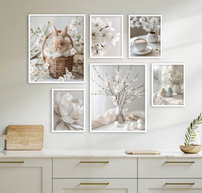 File tranh File tranh bộ nhiều tấm in nhà hàng khách sạn tối giản A1458 (bản gốc) treo tường