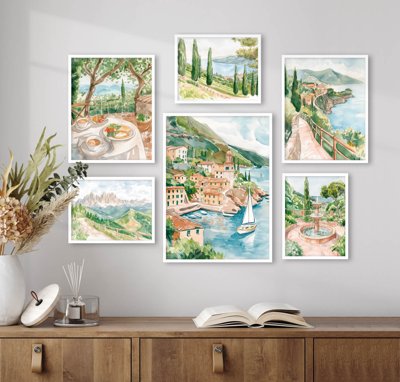 File PSD File tranh bộ nhiều tấm in nhà hàng khách sạn tối giản A1482 (nguyên gốc) chất lượng cao