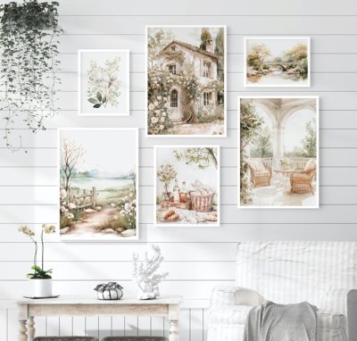 File tranh in tráng gương File tranh bộ nhiều tấm in nhà hàng khách sạn tối giản A1603 (siêu nét)