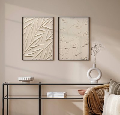 Hình ảnh gốc File tranh bộ nhiều tấm in nhà hàng khách sạn tối giản A1619 (để in khổ lớn)