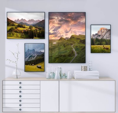 Download file gốc File tranh bộ nhiều tấm in nhà hàng khách sạn tối giản A1668 (dùng cho in ấn)