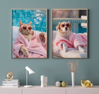 Hình ảnh file gốc in lụa File tranh bộ nhiều tấm in nhà hàng khách sạn tối giản A1675