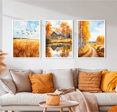 File gốc File tranh bộ nhiều tấm in nhà hàng khách sạn tối giản A1685 (in lụa) tranh phong thủy