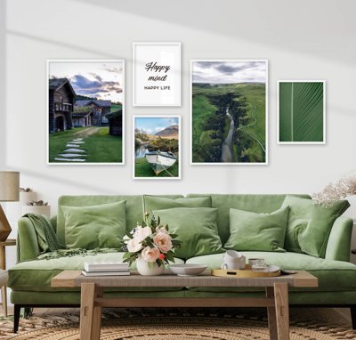 Download file gốc File tranh bộ nhiều tấm in nhà hàng khách sạn tối giản A1697 (in lụa) nghệ thuật