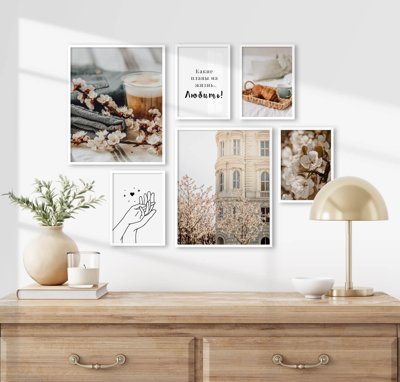 Tải file File tranh bộ nhiều tấm in nhà hàng khách sạn tối giản A1700 (gốc) chủ đề hoa sen