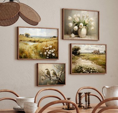 File gốc in ấn File tranh bộ nhiều tấm in nhà hàng khách sạn tối giản A1716 (sẵn sàng tải về)