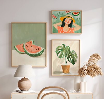 Download file File tranh bộ nhiều tấm in nhà hàng khách sạn tối giản A1718 (gốc) in mica bàn thờ