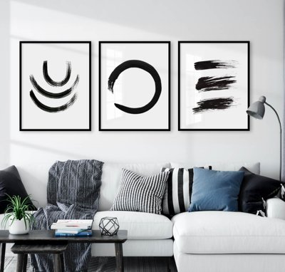 File in ấn File tranh bộ nhiều tấm in nhà hàng khách sạn tối giản A1785 chuyên nghiệp