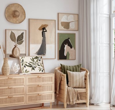 Tải file File tranh bộ nhiều tấm in nhà hàng khách sạn tối giản A1786 (ảnh gốc) in tranh kính