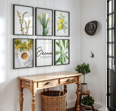 File gốc File tranh bộ nhiều tấm in nhà hàng khách sạn tối giản A1787 (in lụa) tranh phong thủy