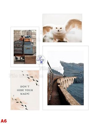 File gốc File tranh bộ nhiều tấm A6 (phiên bản chuẩn) để in ấn