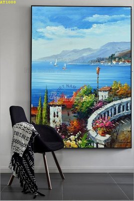 File gốc File tranh hiện đại Sơn Dầu AT1008 (in lụa) cao cấp