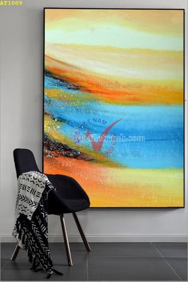 Download file gốc File tranh hiện đại Sơn Dầu AT1009 (dùng cho in ấn)