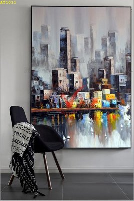 File tranh PSD File tranh hiện đại Sơn Dầu AT1011 chất lượng cao