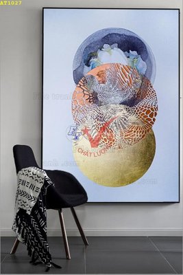 Download file File tranh hiện đại Sơn Dầu AT1027 (gốc) in mica cao cấp