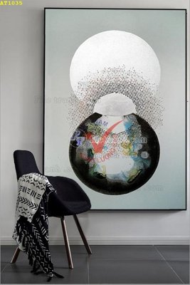 Download file File tranh hiện đại Sơn Dầu AT1035 (gốc) in mica cao cấp