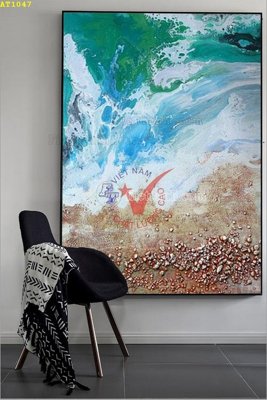 File tranh gốc PSD File tranh hiện đại Sơn Dầu AT1047 còn nguyên layer