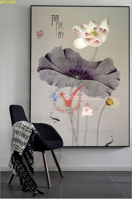 File in trần File tranh hiện đại Sơn Dầu AT1198 (file gốc) xuyên sáng