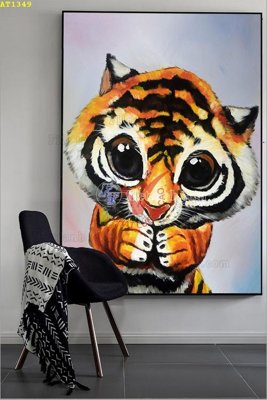 File gốc in ấn File tranh hiện đại Sơn Dầu AT1349 chuẩn màu CMYK