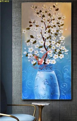 File ảnh File tranh hiện đại Sơn Dầu AT1402 (gốc) dùng in Pano