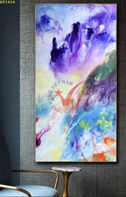 File in trần File tranh hiện đại Sơn Dầu AT1424 (file gốc) xuyên sáng