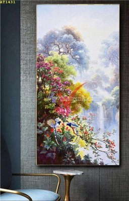 File ảnh File tranh hiện đại Sơn Dầu AT1431 (gốc) cho trang trí nhà hàng