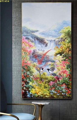 File ảnh gốc File tranh hiện đại Sơn Dầu AT1454 (chuyên in mica)