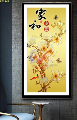 File in trần File tranh hiện đại Sơn Dầu AT1462 (bản gốc) bầu trời