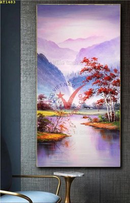 File tranh gốc File tranh hiện đại Sơn Dầu AT1483 (bản quyền) độc đáo