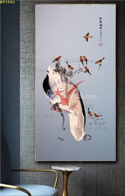 File gốc File tranh hiện đại Sơn Dầu AT1501 (trang trí) phòng ngủ