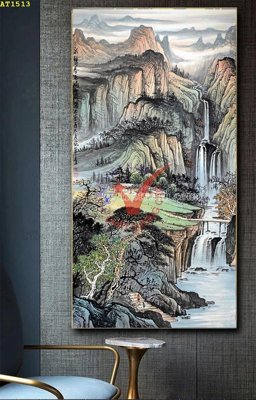File ảnh File tranh hiện đại Sơn Dầu AT1513 (gốc) cho trang trí nội thất