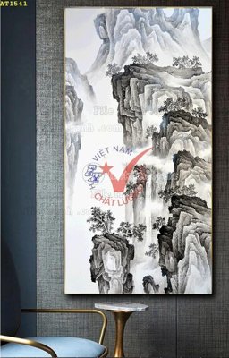 Chi tiết file tranh tráng gương File tranh hiện đại Sơn Dầu AT1541 (ảnh gốc)