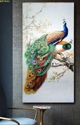 File gốc in tráng gương File tranh hiện đại Sơn Dầu AT1561 chi tiết