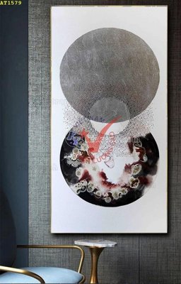 File gốc File tranh hiện đại Sơn Dầu AT1579 (ảnh chi tiết) để in trần