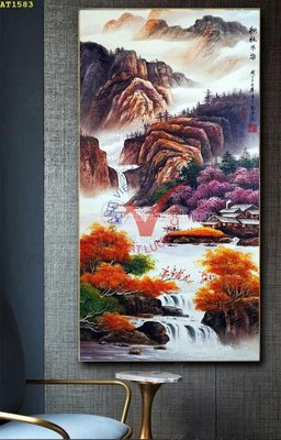 File tranh gốc File tranh hiện đại Sơn Dầu AT1583 chủ đề hiện đại