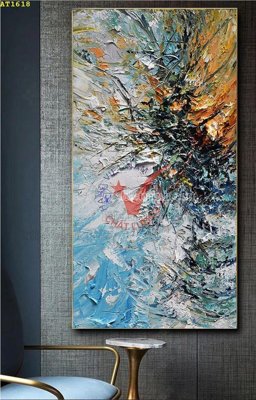 Tệp tin gốc File tranh hiện đại Sơn Dầu AT1618 (dùng cho in ấn) chuyên nghiệp