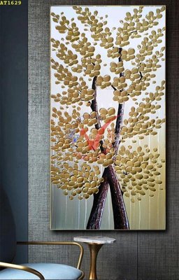 File ảnh File tranh hiện đại Sơn Dầu AT1629 (gốc) in decal dán tường